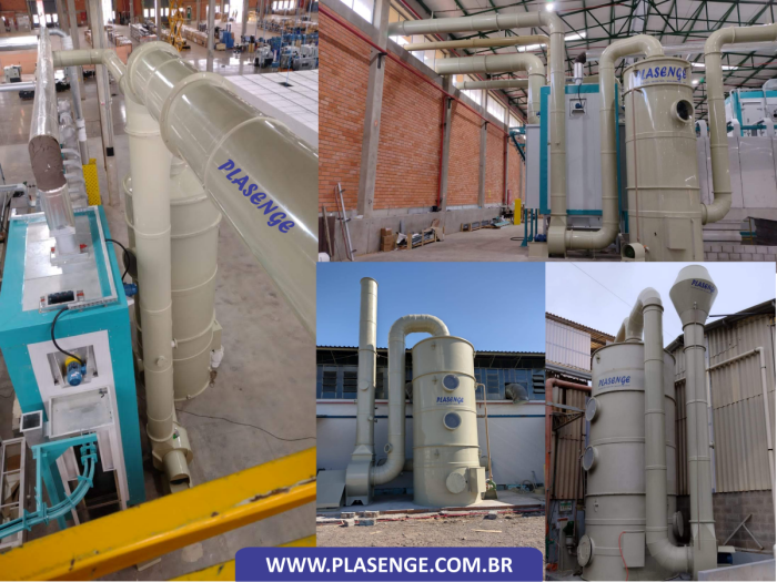 Lavadores de Gases com Atenuadores de Ruídos